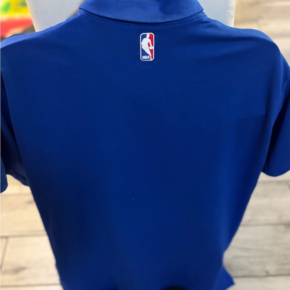 Men’s pre owned NBA Nike LA Clippers blue polo shirt size XL basketball - Picture 4 of 4